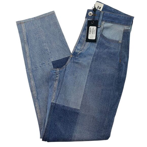 RAG & BONE Jeans MIRAMAR NWT Stretch Nina Cigarette Byron Printed Cotton Size 24 - Picture 5 of 13